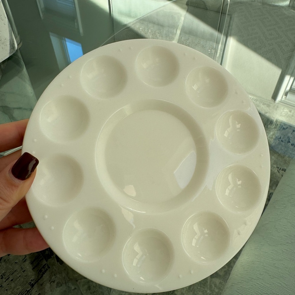 White Facial Palette for Skincare Products